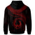 Pohnpei Polynesian Custom Hoodie Pohnpei Waves (Red) - Polynesian Pride