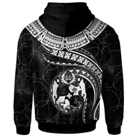 Tonga Polynesian Zip up Hoodie Tonga Waves (White) - Polynesian Pride