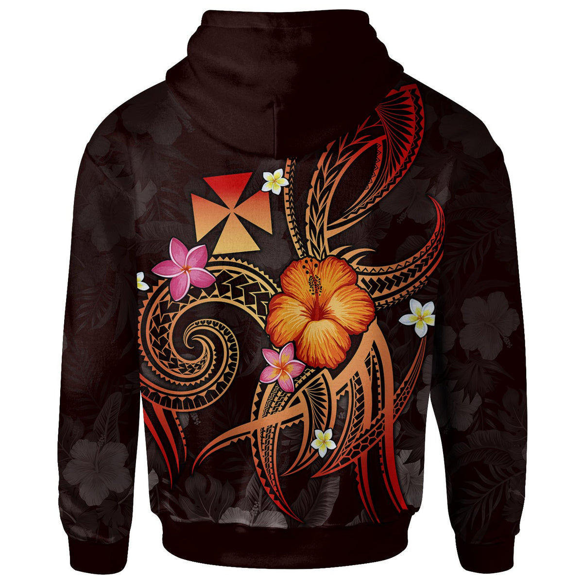 Wallis and Futuna Polynesian Hoodie Legend of Wallis and Futuna (Red) - Polynesian Pride