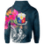 The Philippines Custom Zip up Hoodie Summer Vibes - Polynesian Pride