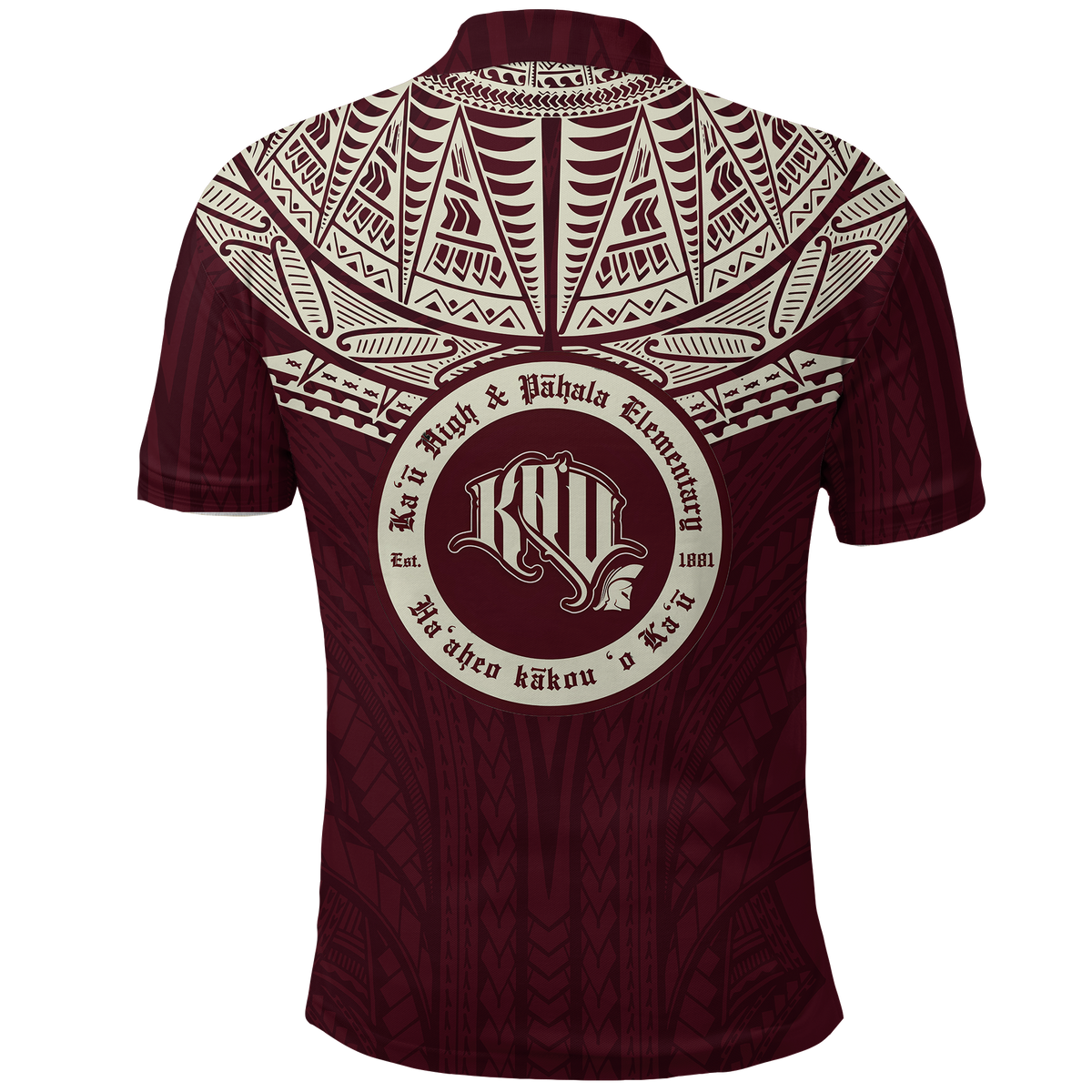 Hawaii Kau High and Pahala Elementary School Pride Polo Shirt LT12 - Polynesian Pride