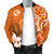 Tonga Men's Bomber Jacket - Tongan Spirit Orange - Polynesian Pride