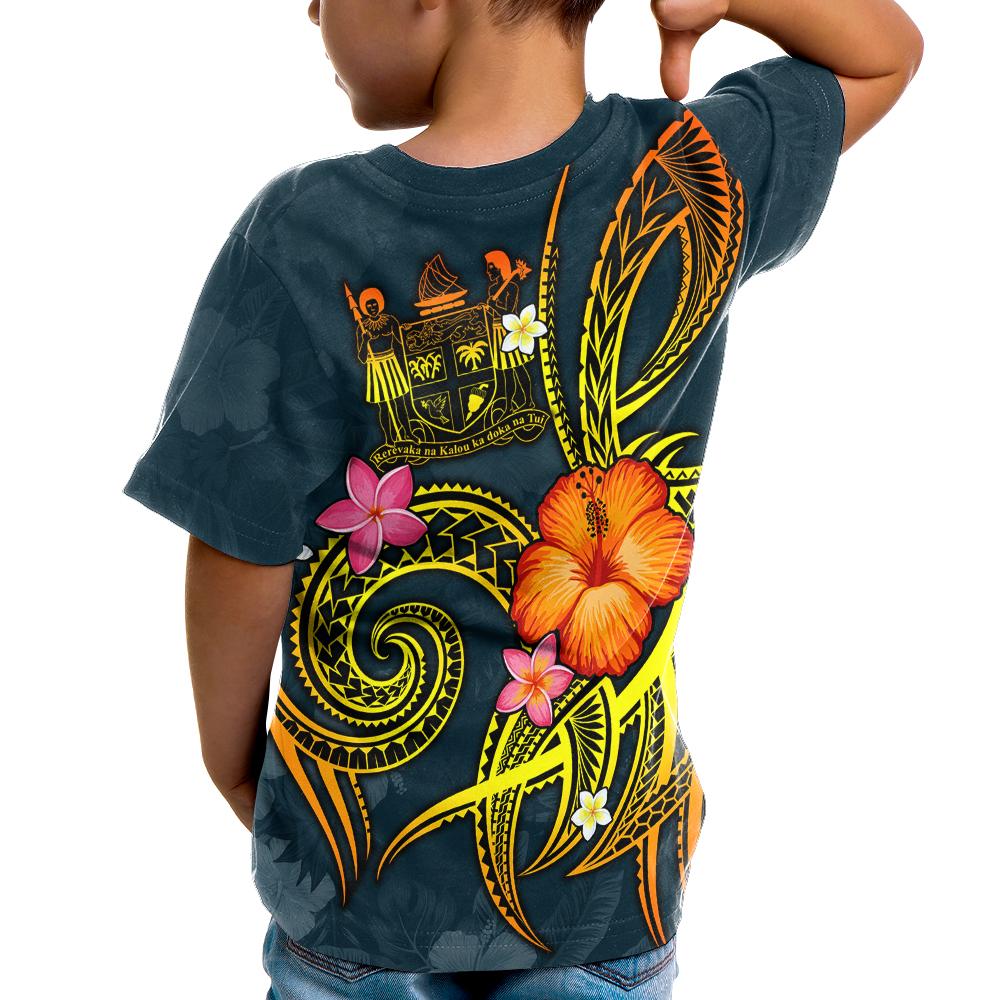 Fiji Polynesian Custom T Shirt Legend of Fiji (Blue) - Polynesian Pride