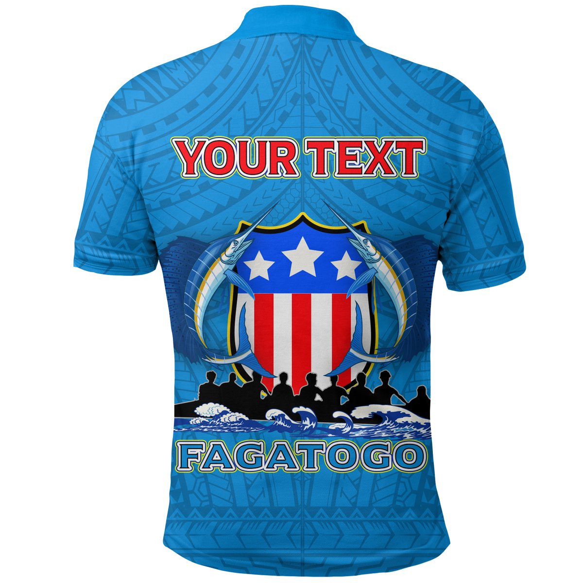 Custom American Samoa Polo Shirt Iseula o le Moana of Fagatogo Pride LT12 - Polynesian Pride