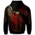 Tuvalu Polynesian Zip Hoodie Legend Red Version - Polynesian Pride