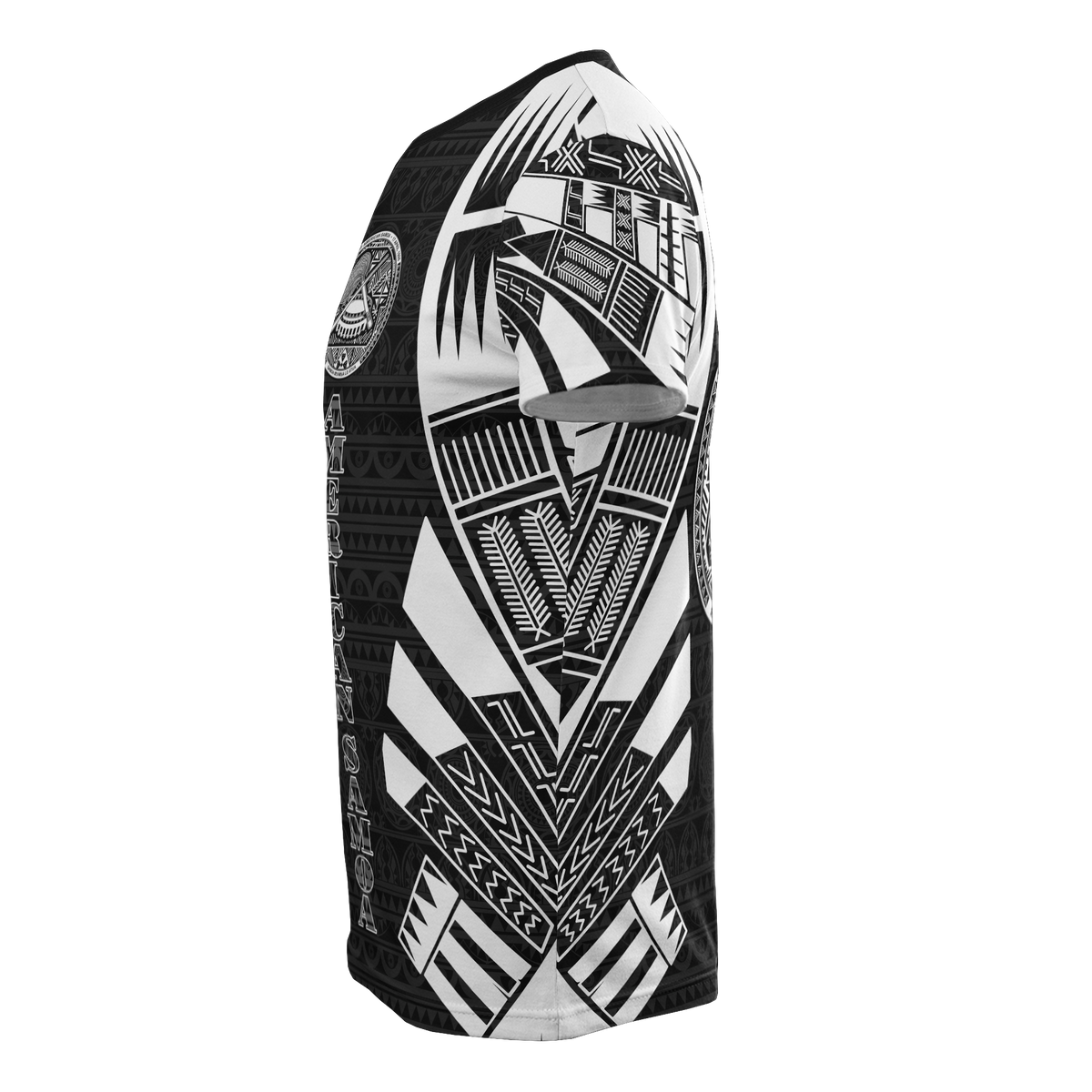 American Samoa T Shirt American Samoan Seal Polynesian Tattoo Style - Polynesian Pride