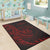 Niue Area Rug - Polynesian Pattern Style Red Color - Polynesian Pride