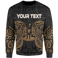 Vanuatu Polynesian Custom Personalised Sweater - Spirit Style Gold Unisex Gold - Polynesian Pride