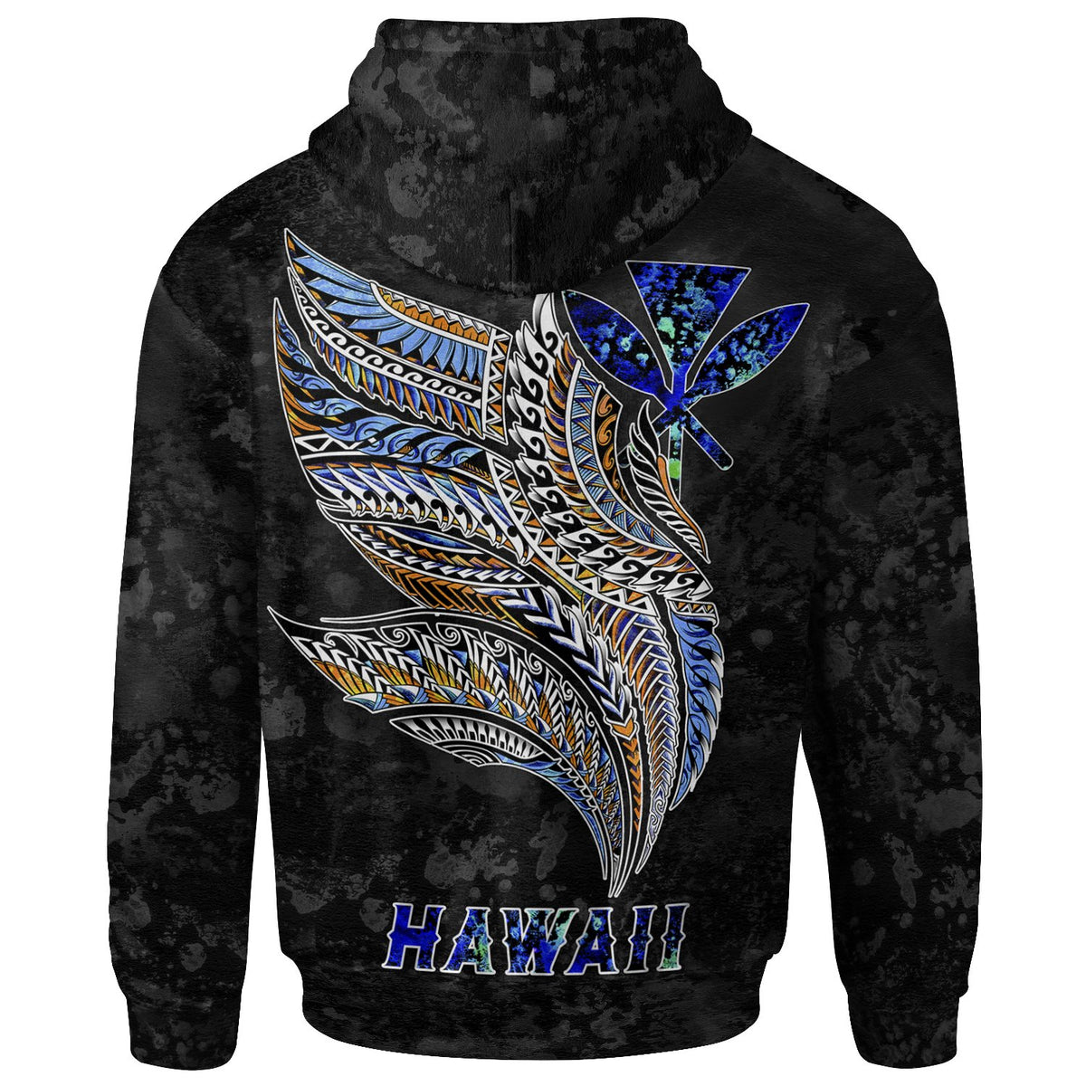 Polynesian Hawaii Custom Hoodie Polynesian Wings - Polynesian Pride