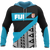 Fiji All Over Hoodie Tapa Firm Style Unisex Black - Polynesian Pride