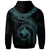 Papua New Guinea Polynesian Custom Hoodie Papua New Guinea Waves (Turquoise) - Polynesian Pride