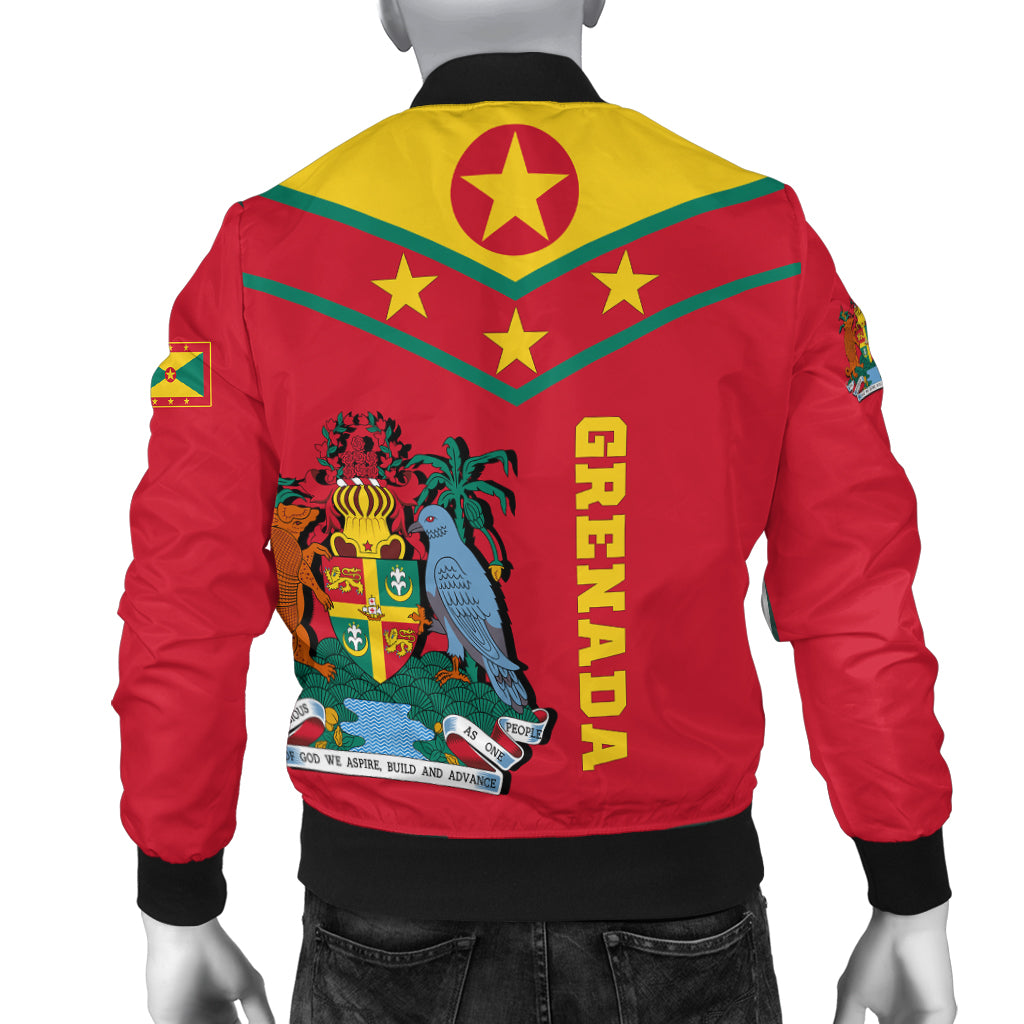 Grenada Bomber Jacket - Proud Grenadian - LT12 - Polynesian Pride