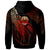 Tahiti Polynesian Zip Hoodie Legend Red Version - Polynesian Pride