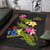 Cook Islands Polynesian Area Rug - Plumeria Tribal - Polynesian Pride