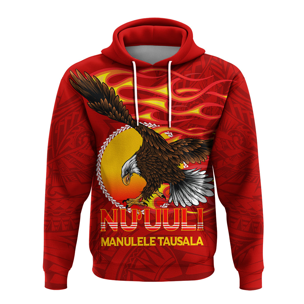 American Samoa Hoodie Nuuuli Manulele Tausala Eagle LT12 - Polynesian Pride