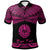 Tahiti Custom Polo Shirt Polynesian Tattoo Pink Version Unisex Pink - Polynesian Pride