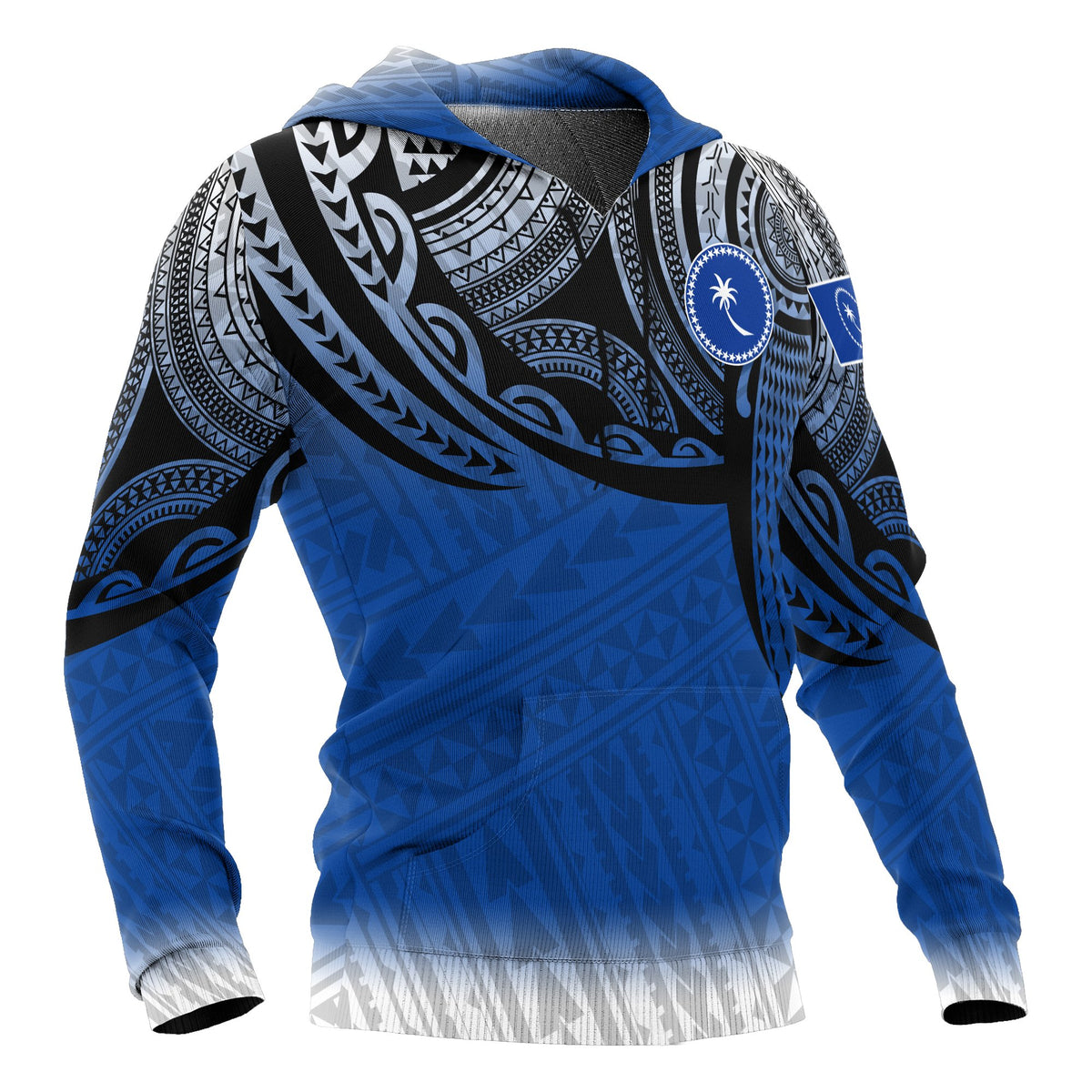 Chuuk Micronesia Hoodie Tattoo Pattern - Polynesian Pride