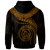 Polynesian Hawaii Custom Hoodie Maui Polynesian Waves (Golden) - Polynesian Pride