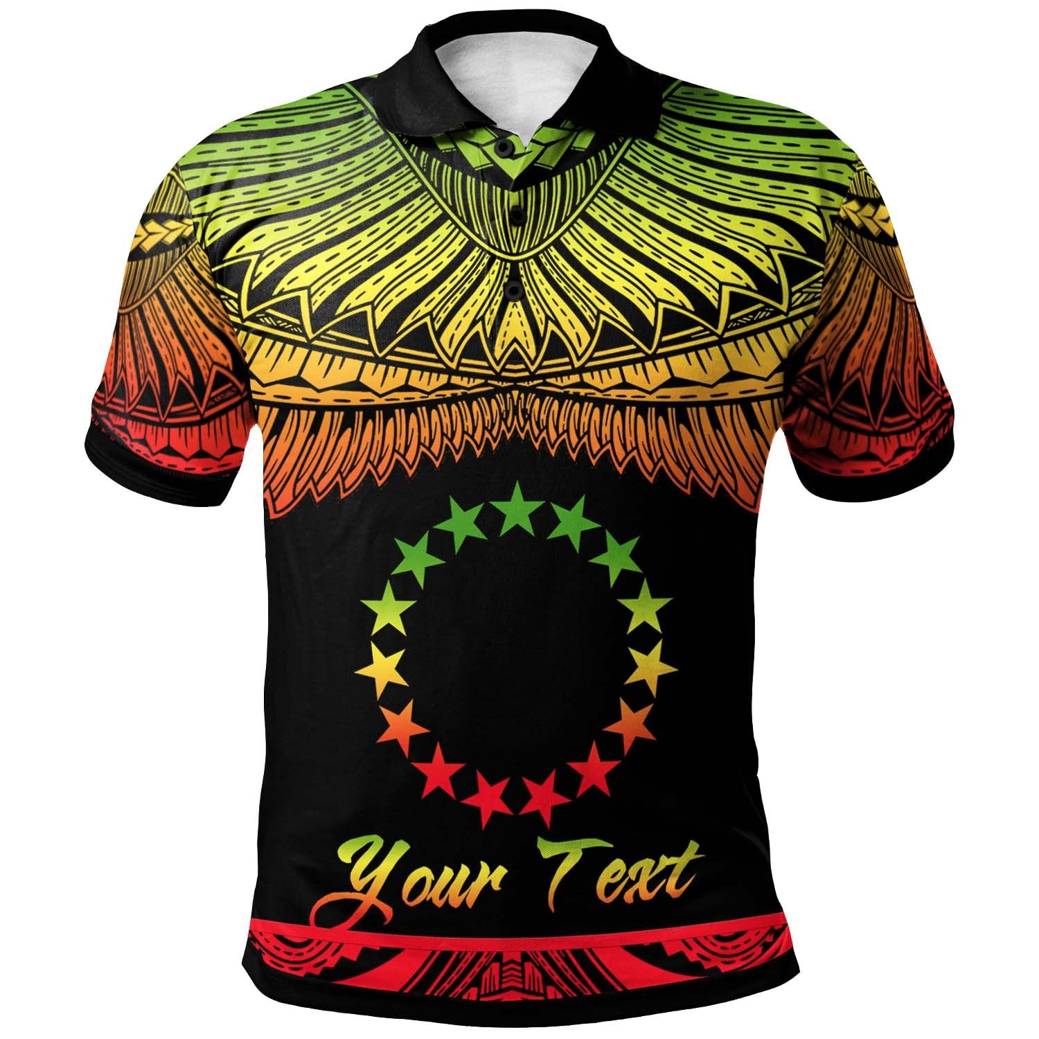 Cook Islands Custom Polo Shirt Polynesian Tattoo Reggae Version Unisex Reggae - Polynesian Pride