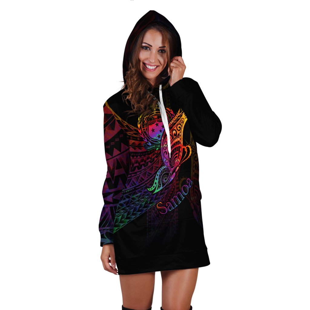 Samoa Hoodie Dress - Butterfly Polynesian Style - Polynesian Pride