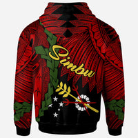 Papua New Guinea Simbu Province Polynesian Zip Hoodie Tribal Wave Tattoo - Polynesian Pride