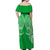 Cook Islands Rarotonga Off Shoulder Long Dress - Tribal Pattern - LT12 - Polynesian Pride