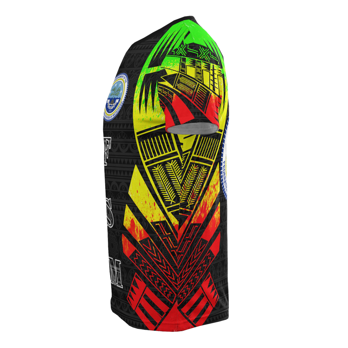 Federated States of Micronesia T Shirt F S M Seal Polynesian Tattoo Reggae Style - Polynesian Pride