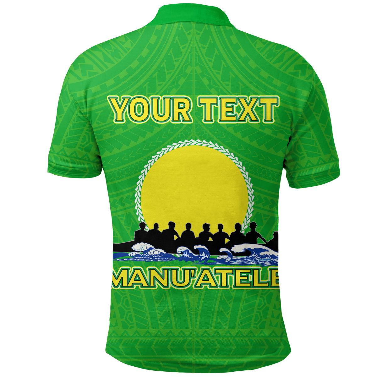 Custom American Samoa Polo Shirt Matasaua Manua Pride LT12 - Polynesian Pride