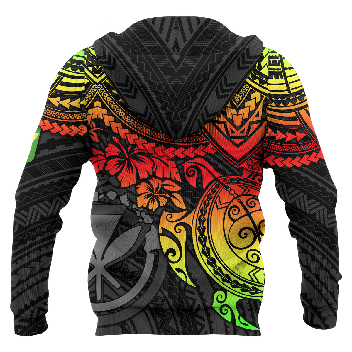 Polynesian Hawaii Hoodie Reggae Turtle - Polynesian Pride