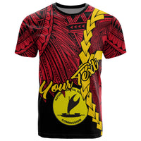 Papua New Guinea National Capital District Province Polynesian Custom T Shirt Tribal Wave Tattoo Unisex RED - Polynesian Pride