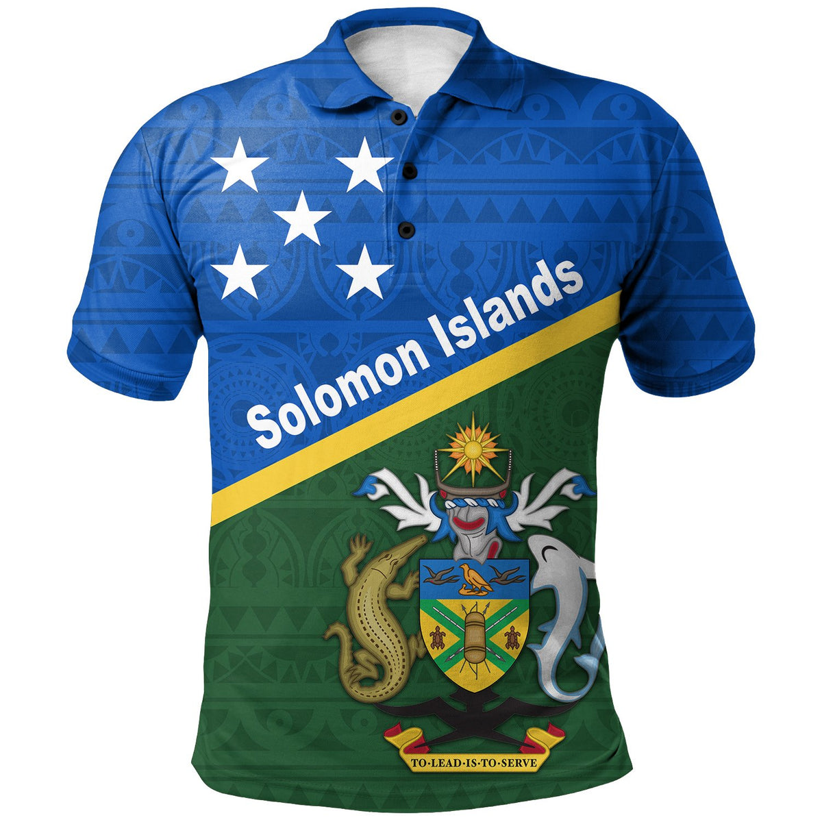 Solomon Islands Independence Day Flag Design Polo Shirt Unisex Blue - Polynesian Pride