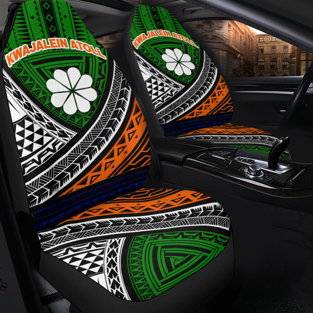 Kwajalein Atoll Tribal Pattern Car Seat Covers - LT12 - Polynesian Pride