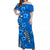 Custom Hawaii Matching Hawaiian Shirt and Dress Polynesia Blue Hibiscus and Map Mystical LT13 - Polynesian Pride