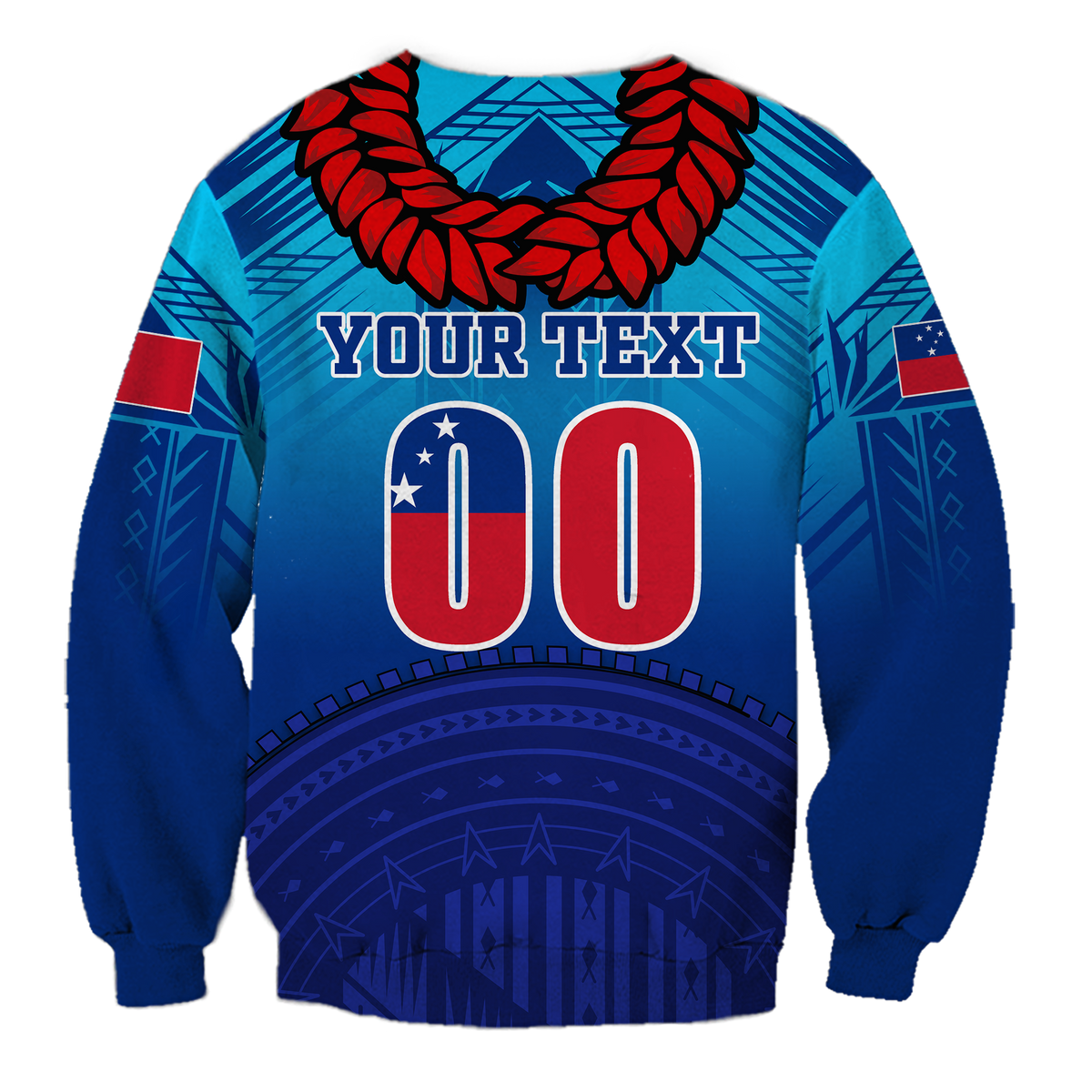 (Custom Personalised) Manu Samoa Legend Sweatshirt - LT12 - Polynesian Pride