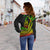 (Custom Personalised) Hawaii Fish Hook Polynesian Tribal Reggae Women Off Shoulder Sweater - LT12 - Polynesian Pride