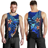 Wallis and Futuna Custom Personalised Men's Tank Top - Vintage Tribal Mountain - Polynesian Pride