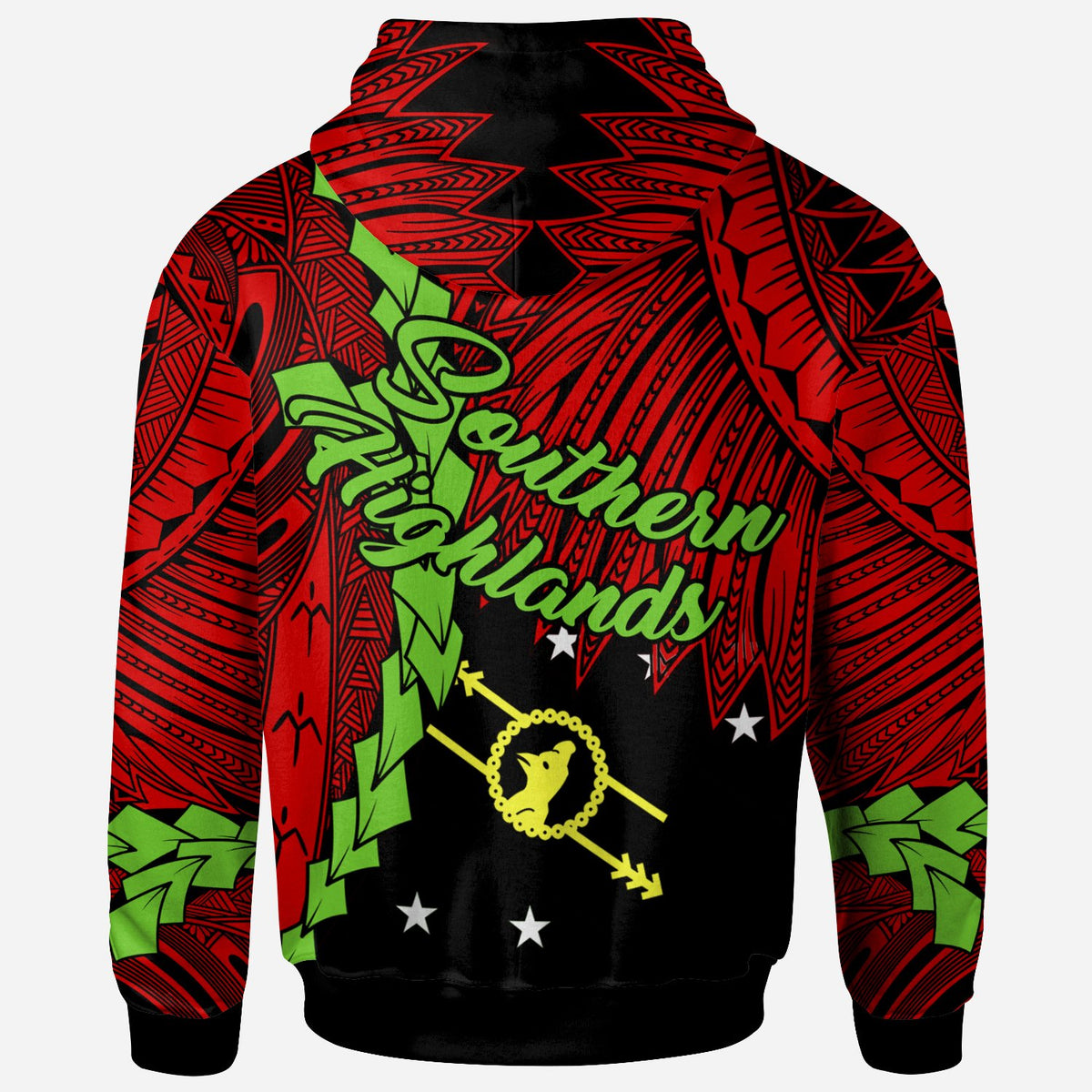 Papua New Guinea Southern Highlands Province Polynesian Zip Hoodie Tribal Wave Tattoo - Polynesian Pride