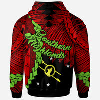 Papua New Guinea Southern Highlands Province Polynesian Zip Hoodie Tribal Wave Tattoo - Polynesian Pride