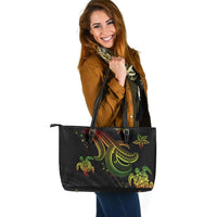 Polynesian Leather Tote - Reggae Turtle - Polynesian Pride