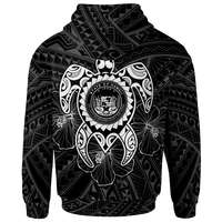 Hawaii Polynesian Custom Hoodie Vintage Polynesian Turtle (White) - Polynesian Pride