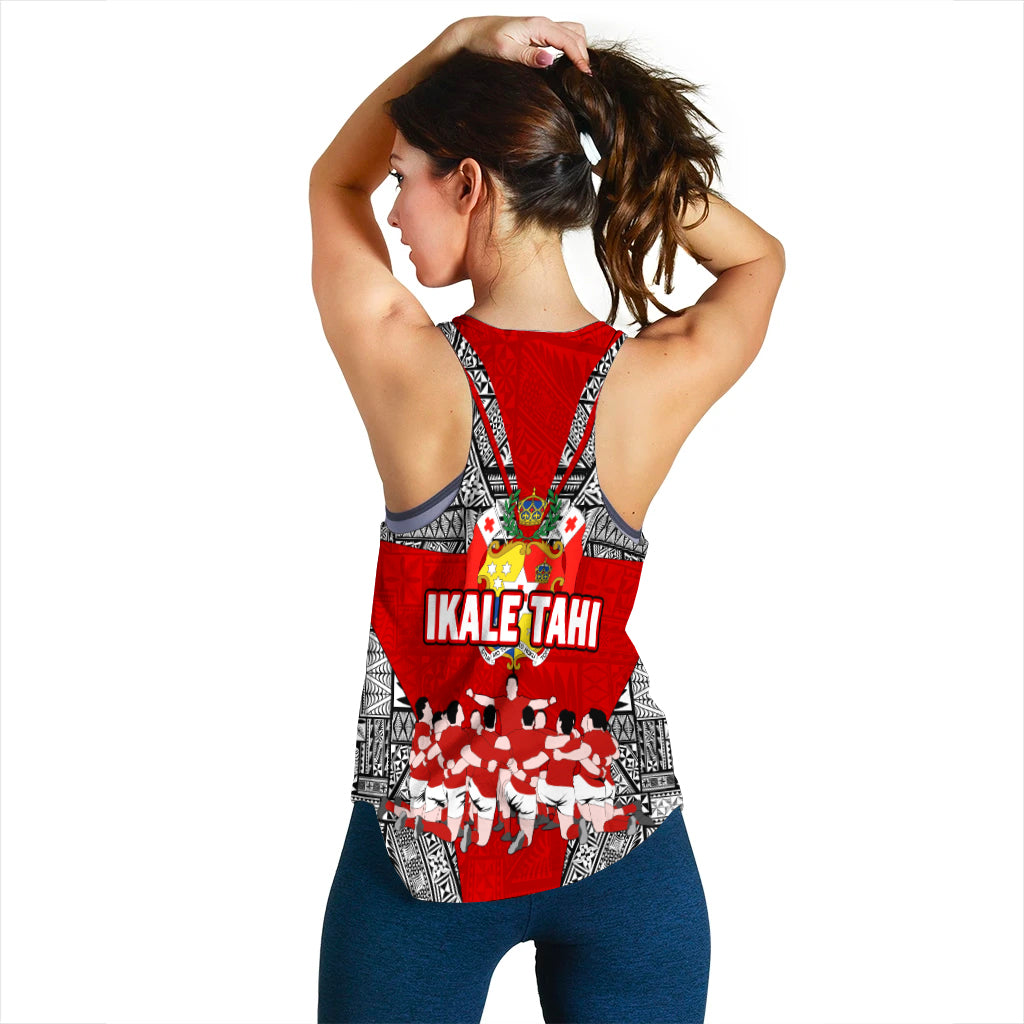 Tonga Rugby Ikale Tahi Sipi Tau Women Tank Top - LT2 - Polynesian Pride