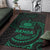 Samoa Polynesian Area Rug - Green Tribal Wave - Polynesian Pride