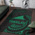 Tokelau Polynesian Area Rug - Green Tribal Wave - Polynesian Pride