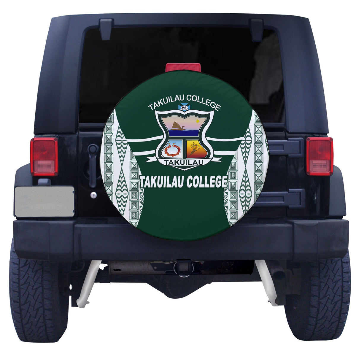 Takuilau College Tongan Patterns Spare Tire Cover - LT12 - Polynesian Pride