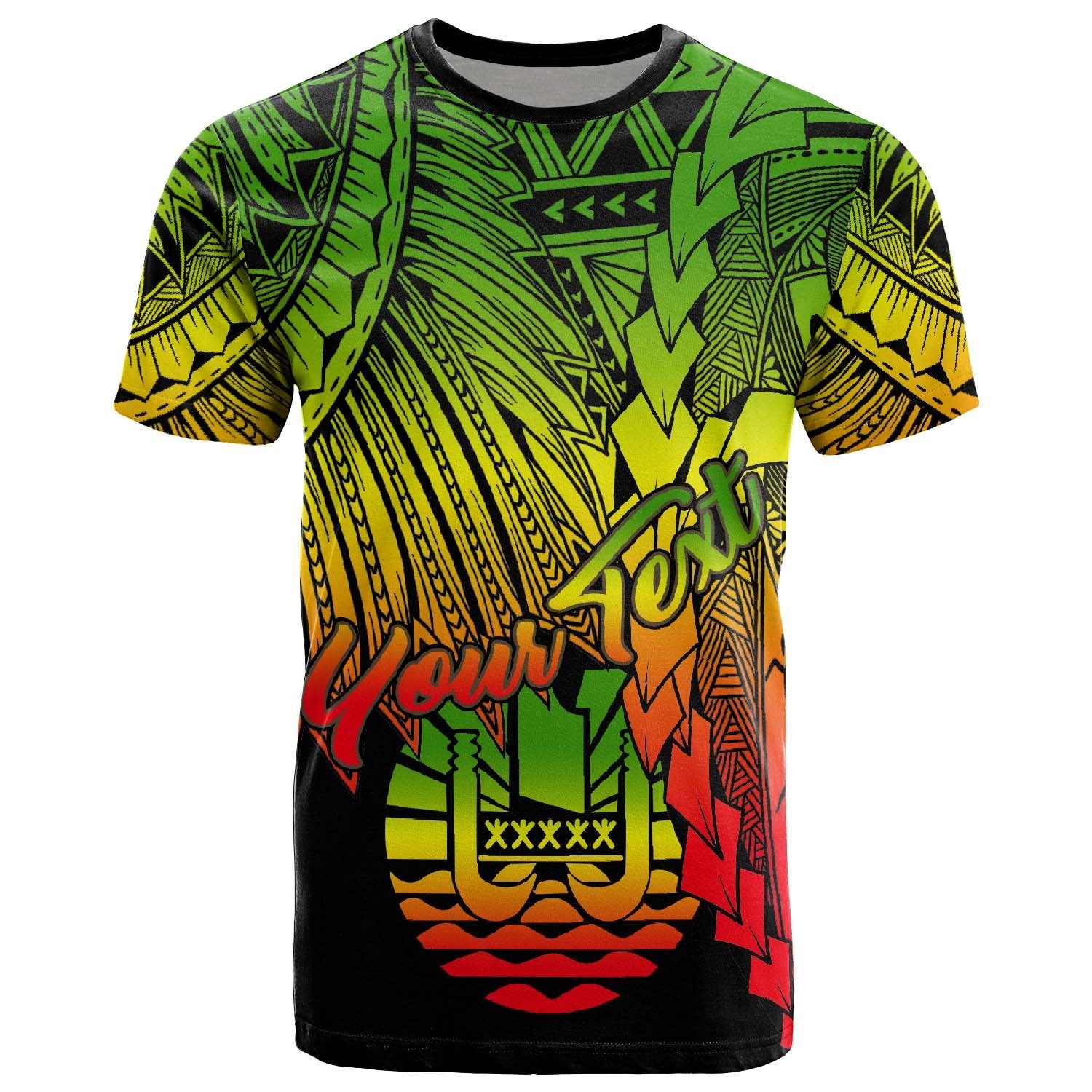 Tahiti Polynesian Custom T Shirt Tribal Wave Tattoo Reggae Unisex Reggae - Polynesian Pride