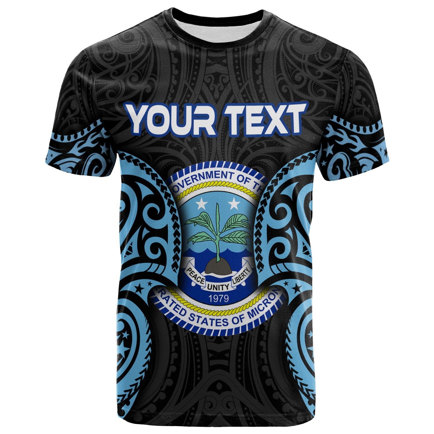 Federated States of Micronesia Custom T Shirt Micronesia Spirit Unisex Blue - Polynesian Pride