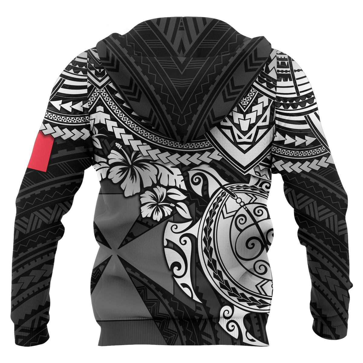 Wallis nd Futuna Polynesian Hoodie White Turtle - Polynesian Pride