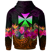Wallis and Futuna Hoodie Summer Hibiscus - Polynesian Pride