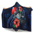 Wallis and Futuna Polynesian Hooded Blanket - Blue Turtle Hibiscus - Polynesian Pride