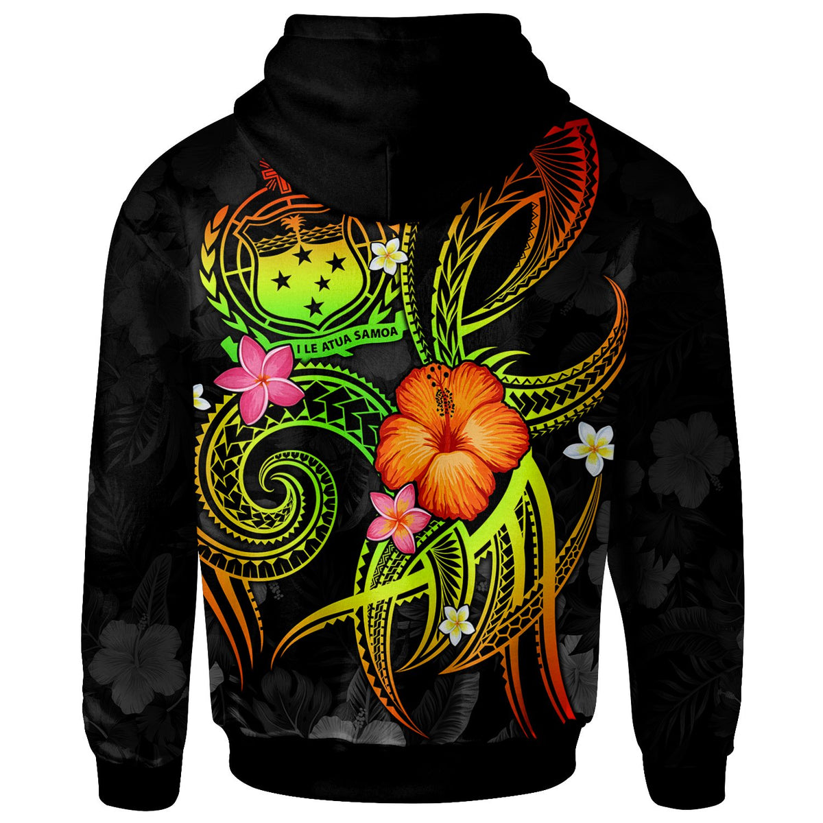 Polynesian Hawaii Custom Hoodie Legend of Samoa (Reggae) - Polynesian Pride